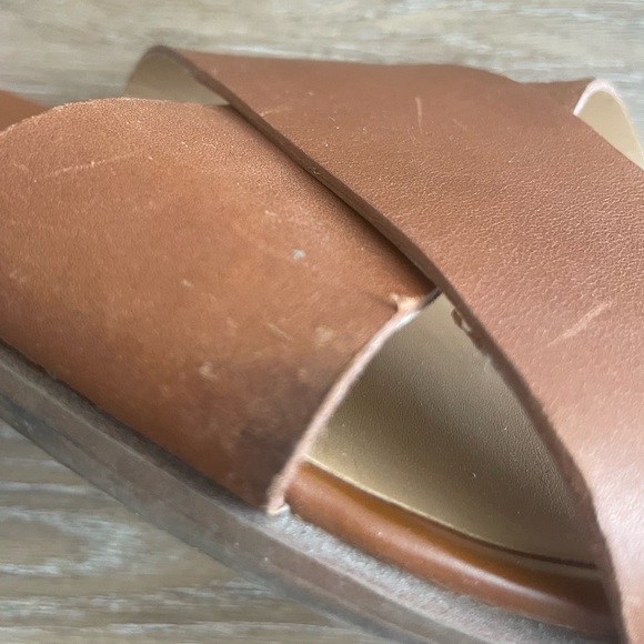 Leather Franco Sarto flat sandals, size 8 - Picture 5 of 5